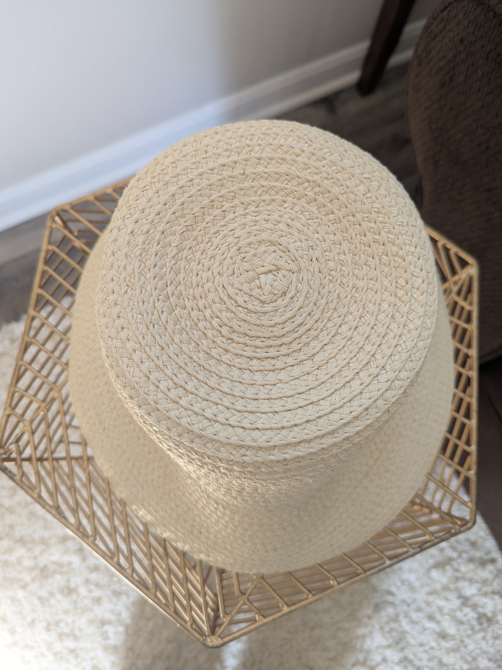 Target Cream Braided Rope Sun Hat - Picture 4 of 6